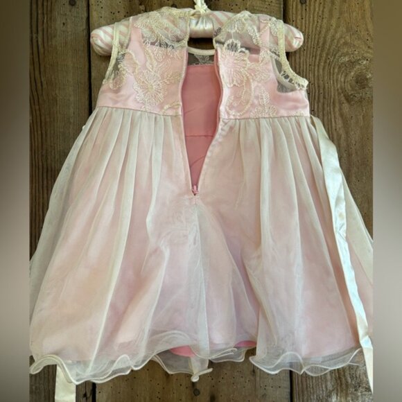 Bonnie Jean Pink and Cream Dress - Picture 3 of 5